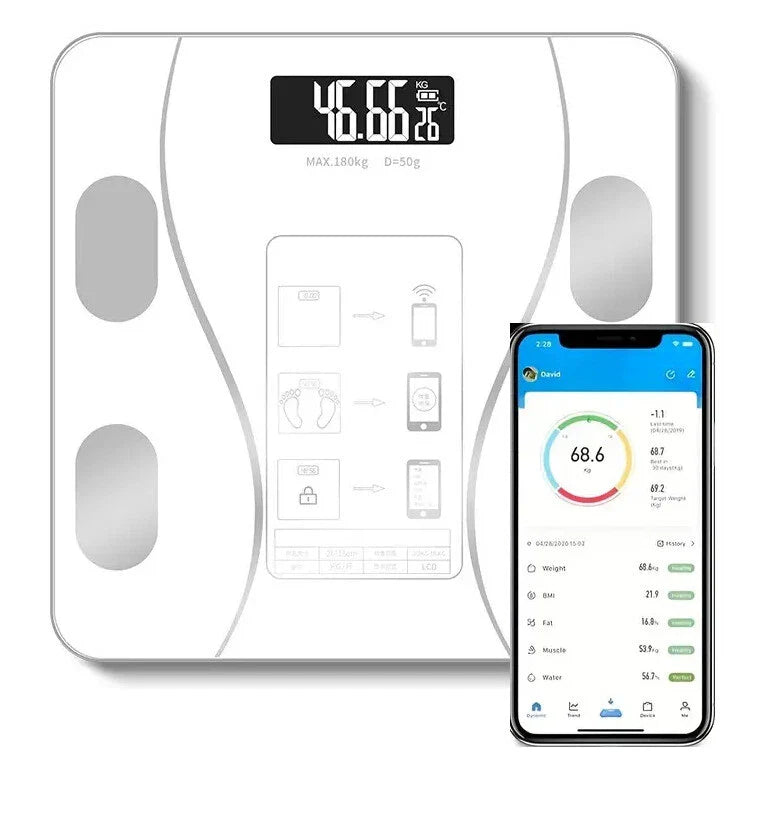 Balanza+APP y 13 mediciones corporales